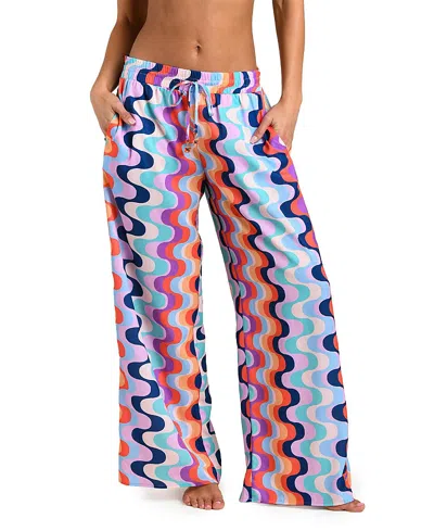 Sunshine 79 Untamed Tropics Pants In Blue