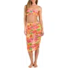 Sunshine 79 Utopia Ruched Convertible Cover-up Skirt In Multi