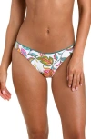 Sunshine 79 Wild Vines French Cut Bikini Bottoms In Multi