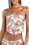 Sunshine 79 Wild Vines Sweetheart Tankini Top In Multi