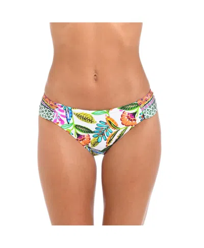 Sunshine 79 Women's Bottoms Swim Jungle Jive Shirred Side Hipster In Multi