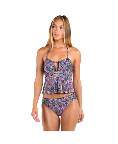 Sunshine 79 Women's Bra Top Swim Disco Dream Midkini In Multi