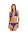 Sunshine 79 Women's Bra Top Swim Sea Sparkle Tri Slider Bra In Ultramarine