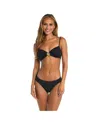 Sunshine 79 Solids Sweetheart Bikini Top In Black