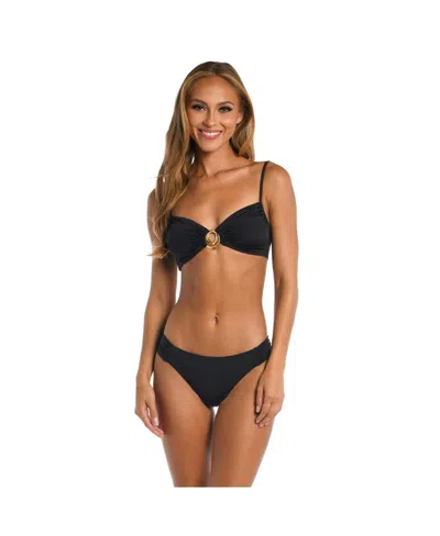 Sunshine 79 Women's Bra Top Swim Sunshine Solids Sweetheart Bralette In Black