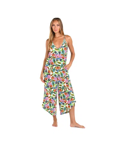Sunshine 79 Women's Cover Up Swim Jungle Jive Jumpsuit In Multi