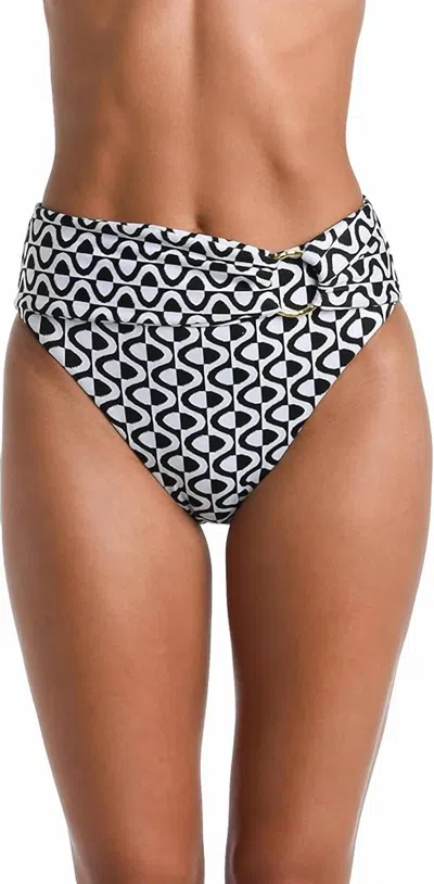 Sunshine 79 Women's Mod Revival High Waist Bottom In Geo In Multi