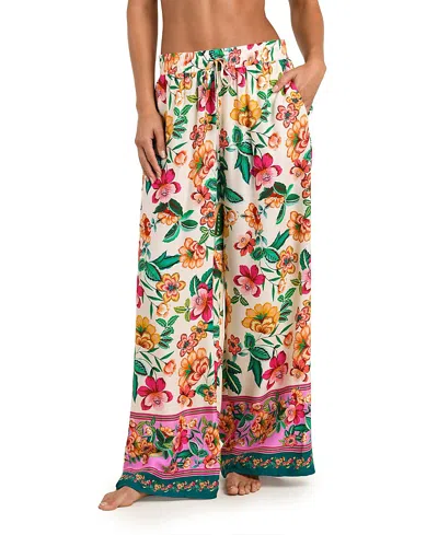 Sunshine 79 Zen Garden Beach Cover-up Pants In Multi