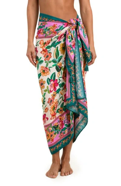 Sunshine 79 Zen Garden Cover-up Pareo In Green