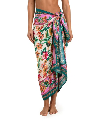 Sunshine 79 Zen Garden Cover-up Pareo In Green