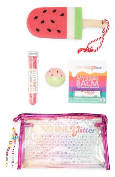 Sunshine & Glitter Kids'  Forever Summer Bath Set In Gold