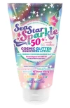 Sunshine & Glitter Kids' Seastar Sparkle Spf 50 Cosmic Marshmallow Biodegradable Glitter Sunscreen In Transparent