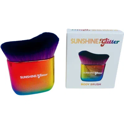 Sunshine & Glitter Kids'  Body Brush In Rainbow