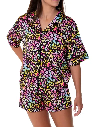 Sunshine Society Bright Animal Silky Set In Multi