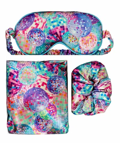 Sunshine Society Girl's Cozy Club Set In Disco Queen In Multi