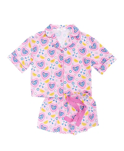 Sunshine Society Girls' Kids Silky Pool Party Silky Set - Big Kid In Multi