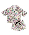 Sunshine Society Girls' Kids Silky World Traveler Silky Set - Little Kid, Big Kid In White