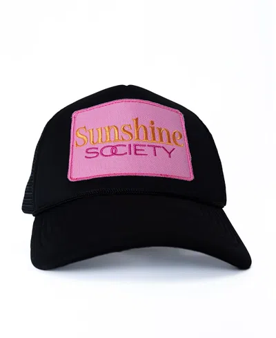 Sunshine Society Kids' Girls' Signature Trucker Hat In Black