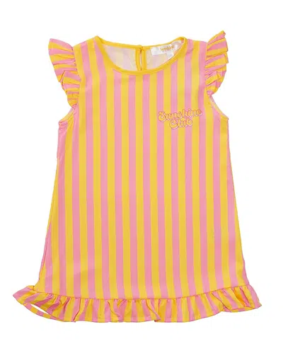 Sunshine Society Girls' Sunshine Club Silky Dress - Baby, Little Kid In Yellow