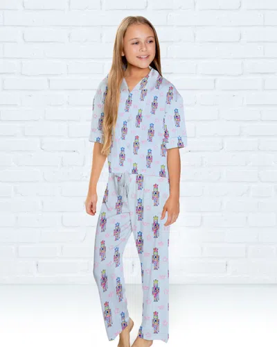 Sunshine Society Kids Nutcracker Silky Set, Blue