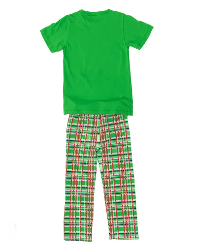 Sunshine Society Mens Holiday Plaid Set In Green