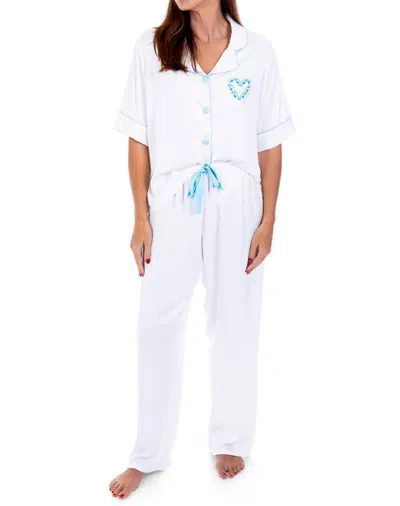 Sunshine Society Silky Bride Love After All, Short Sleeve Pant In Multi