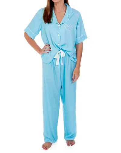 Sunshine Society Silky Bridesmaid Love After All, Short Sleeve Pant In Multi