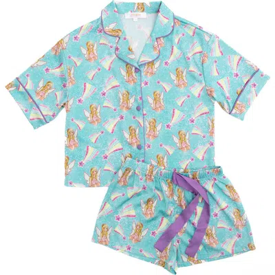 Sunshine Society Silky Tink Short Sleeve Short In Multi