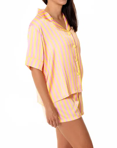 Sunshine Society Sunshine Club Silky Set In Orange