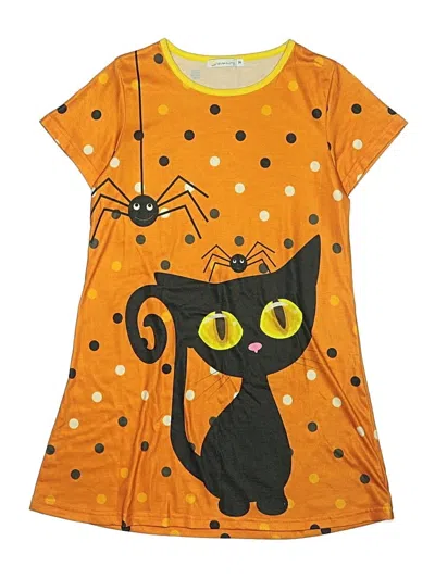 Pre-owned Sunshine Swing Kids' Dress In Orange