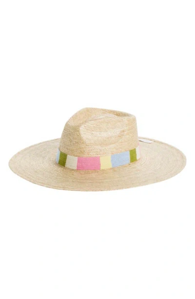 Sunshine Tienda Berta Palm Straw Hat In Pastel