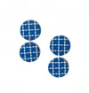 Sunshine Tienda Blue Dot Double Dangle Earrings In Blue