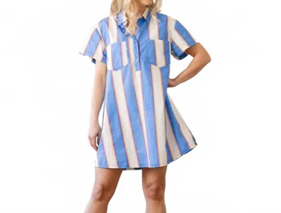 Sunshine Tienda Isla Cabana Stripe Getaway Mini Dress In Multi