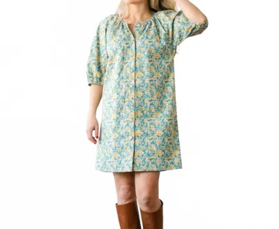 Sunshine Tienda Catalina Mini Dress In Paradise Floral In Green