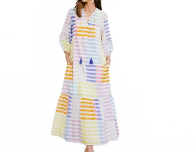 Sunshine Tienda Colorful Copa Stripe Dress In Multi