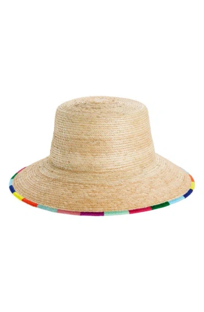 Sunshine Tienda Erica Palm Bucket Hat In Tan/ Multi