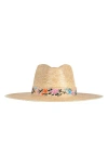 Sunshine Tienda Flor Coconut Palm Straw Hat