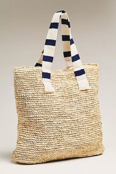 Sunshine Tienda Jakeline Large Raffia Tote In Brown