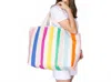 Sunshine Tienda Large Rainbow Tote In Blue