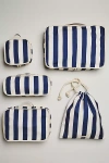 Sunshine Tienda Navy Stripe Packing Cube 5-piece Set In Blue