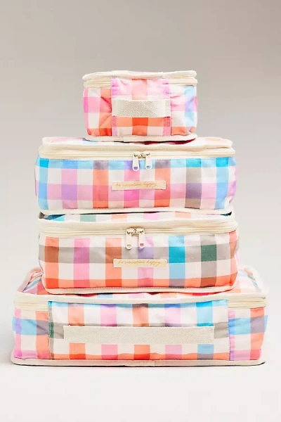 Sunshine Tienda Navy Stripe Packing Cube 5-piece Set In Multi