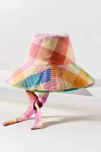 Sunshine Tienda Rainbow Plaid Bucket Hat In Multi
