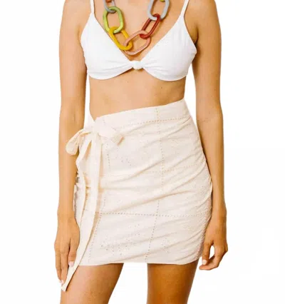 Sunshine Tienda Shell Marina Sarong In Ivory In Neutral