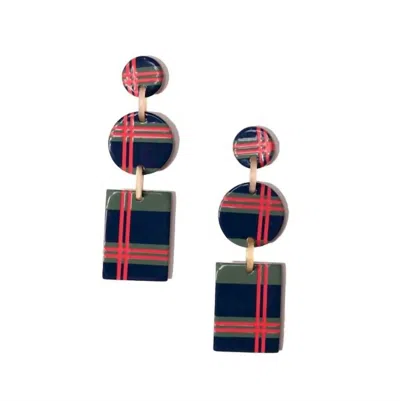 Sunshine Tienda Winter Harbor Earrings In Blue Multi