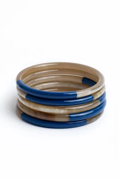 Sunshine Tienda Women's Bangle Set In Navy In Multi