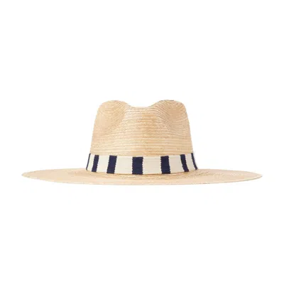 SUNSHINE TIENDA WOMEN'S BLUE / WHITE BRENDA PALM HAT