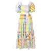 Sunshine Tienda Women's Colorful Stripe Tula Dress