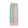 Sunshine Tienda Women's Green / Blue / Grey Toucan & Checkered Sarong In Green/blue/grey