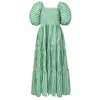 Sunshine Tienda Women's Green / White Green & White Tula Dress In Green/white