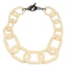 Sunshine Tienda Women's Matte Link Necklace In Ivory In Multi